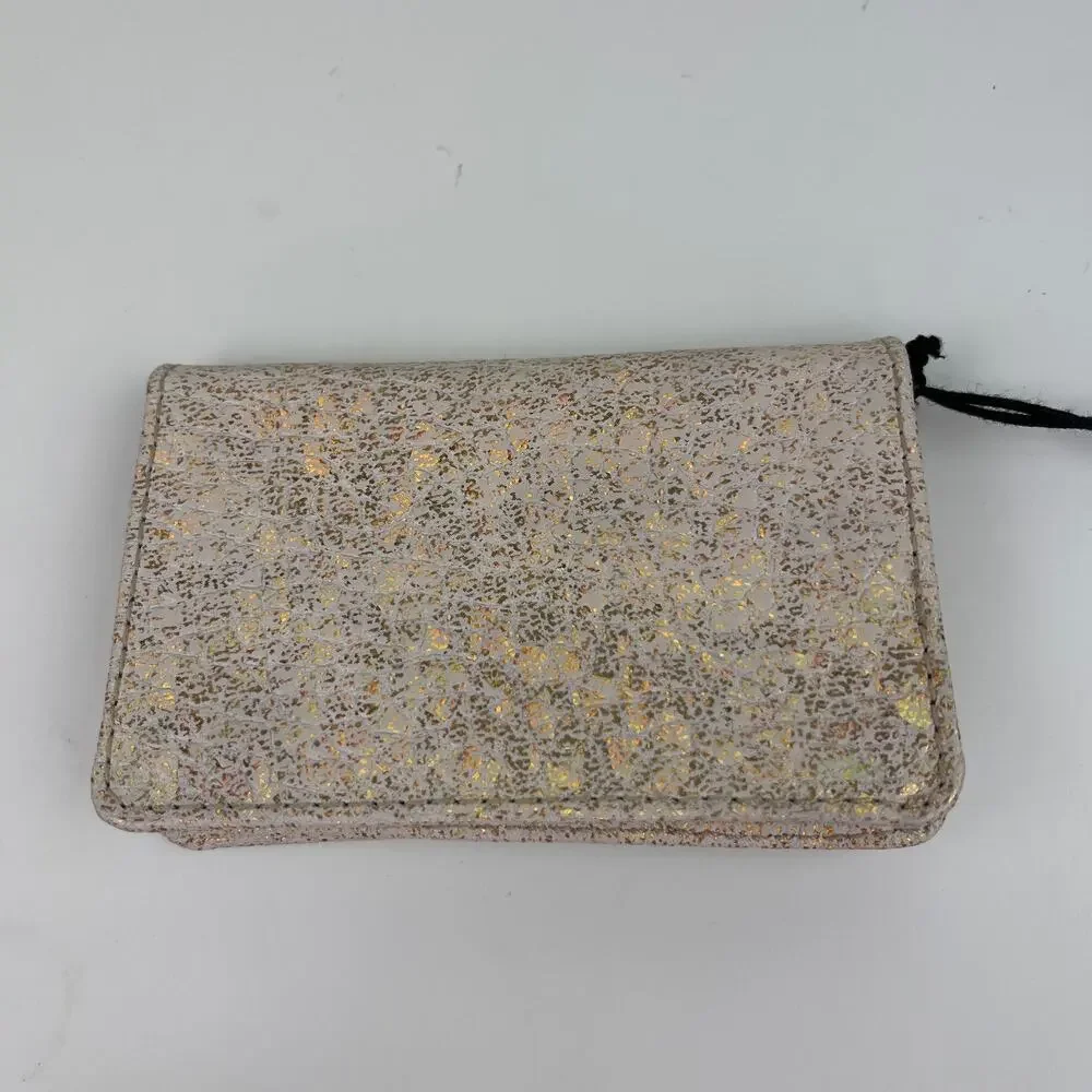 NEW Aimee Kestenberg Sammy CC Bifold Rose Gold Metallic Wallet Card Holder